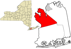 Nassau County New York incorporated and unincorporated areas North Hempstead highlighted